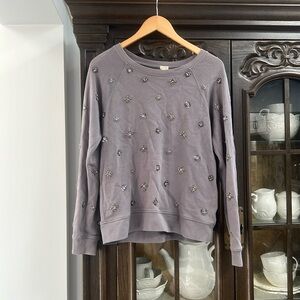 J.Crew Embellished Sweatshirt